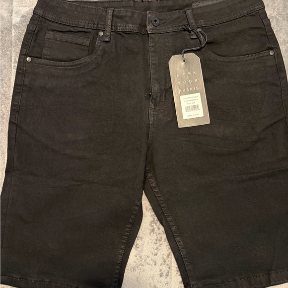 The Perfect Jean NYC Men's Black Jean Shorts NWT - Picture 1 of 4